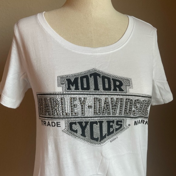 Harley Davidson Rhinestone Tee - Picture 2 of 3